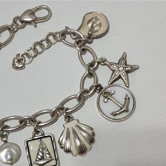 Brighton Ship to Shore nautical sailing charm bracelet Anchor Starfish‎ Seashell - Picture 6 of 8